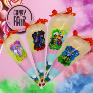Candy Floss Cones (With Sweets)